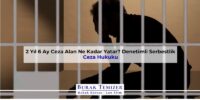 2 Yıl 6 Ay Ceza Alan Ne Kadar Yatar? Denetimli Serbestlik