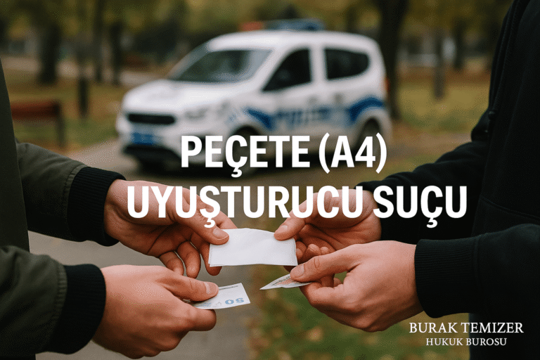 Peçete uyuşturucu cezası