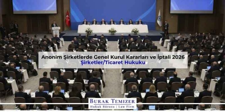 Anonim Şirketlerde Genel Kurul Kararları ve İptali 2026