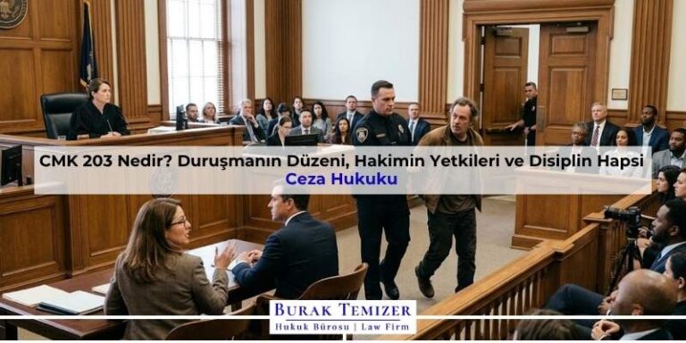 CMK 203 Nedir? Duruşmanın Düzeni, Hakimin Yetkileri ve Disiplin Hapsi