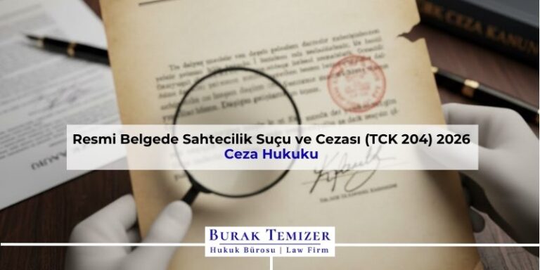 Resmi Belgede Sahtecilik Suçu ve Cezası (TCK 204) 2026