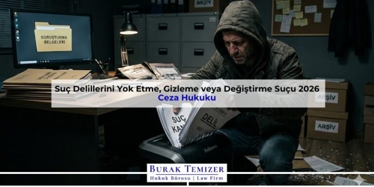Suç Delillerini Yok Etme, Gizleme veya Değiştirme Suçu 2026