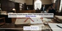Terekenin Tespiti Davası Nedir? Malvarlığının Tespiti